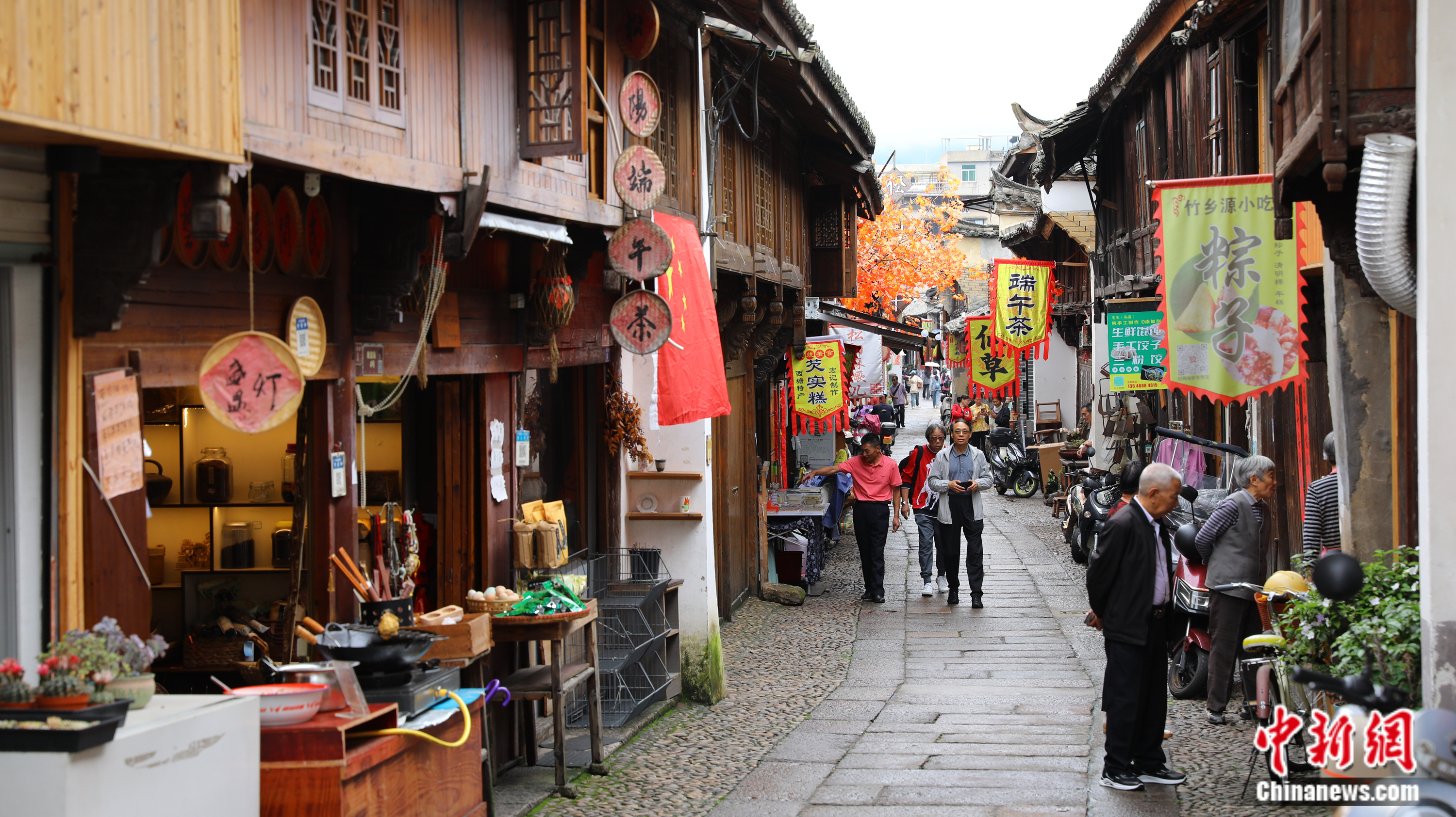 松阳明清古街沿街店铺。松阳县委宣传部供图